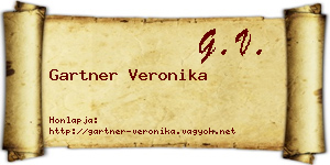 Gartner Veronika névjegykártya